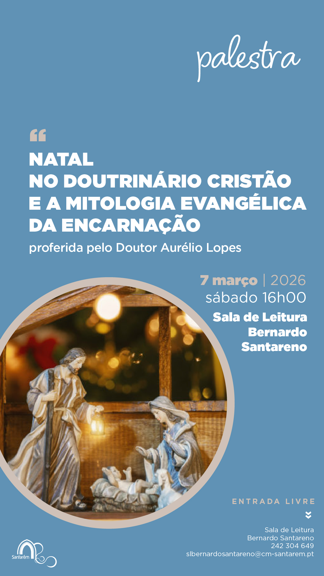 Palestra "Natal no doutrinário cristão e a mitologia evangélica da encarnação"
